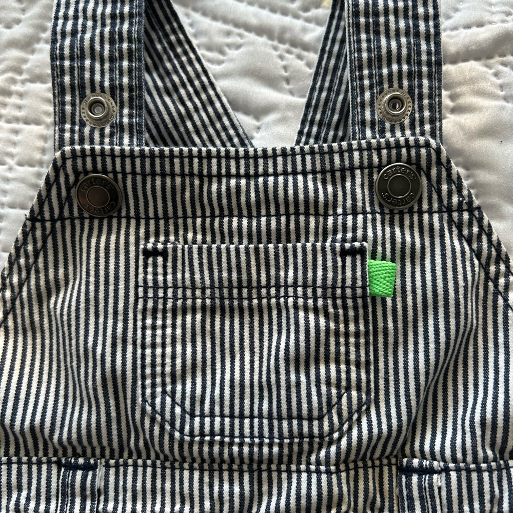 Classic Carter’s Railroad Striped Overalls